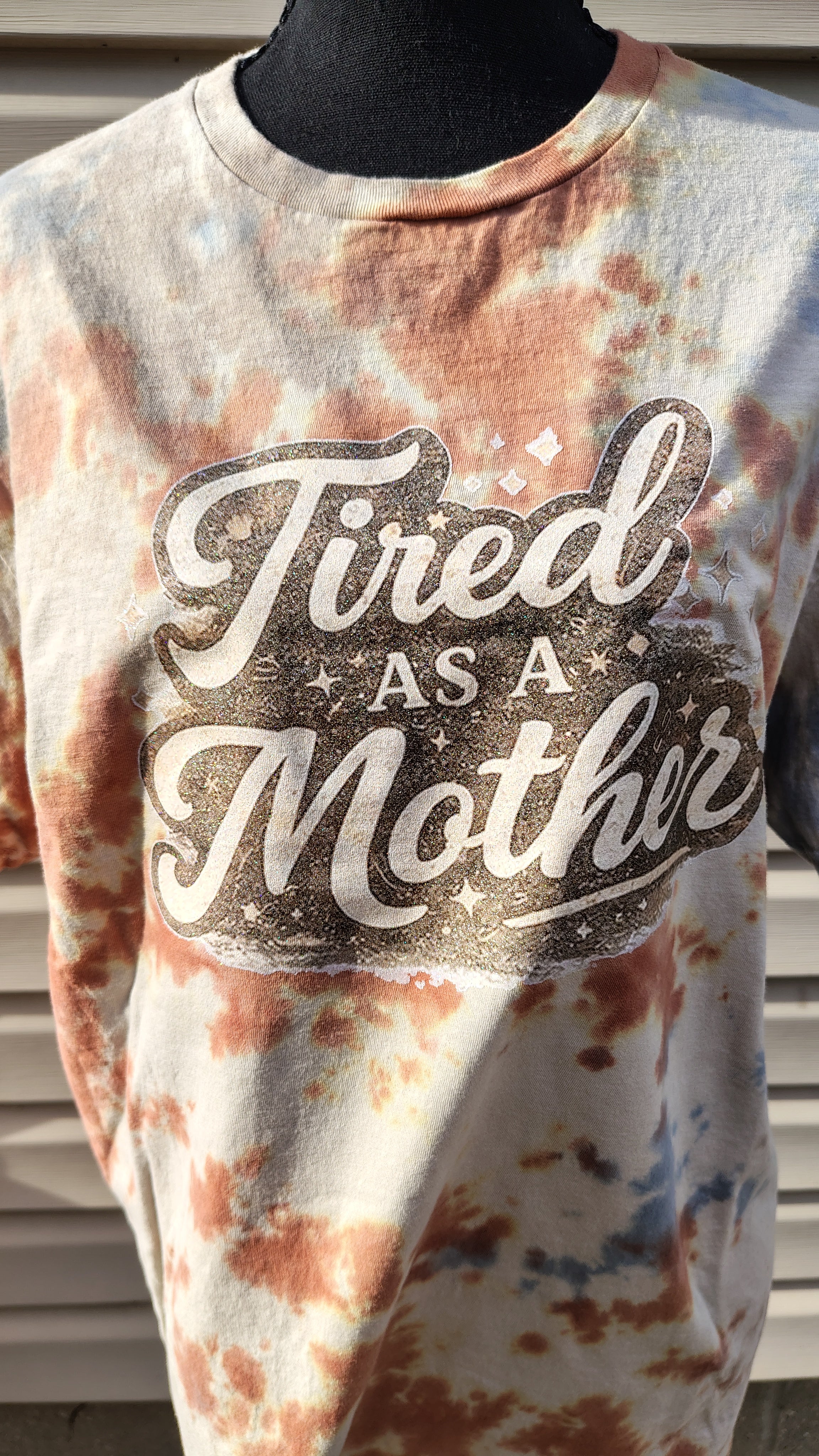 Tired as a Mother Scrunch Dye - Adult L - Handmade Tie-Dye