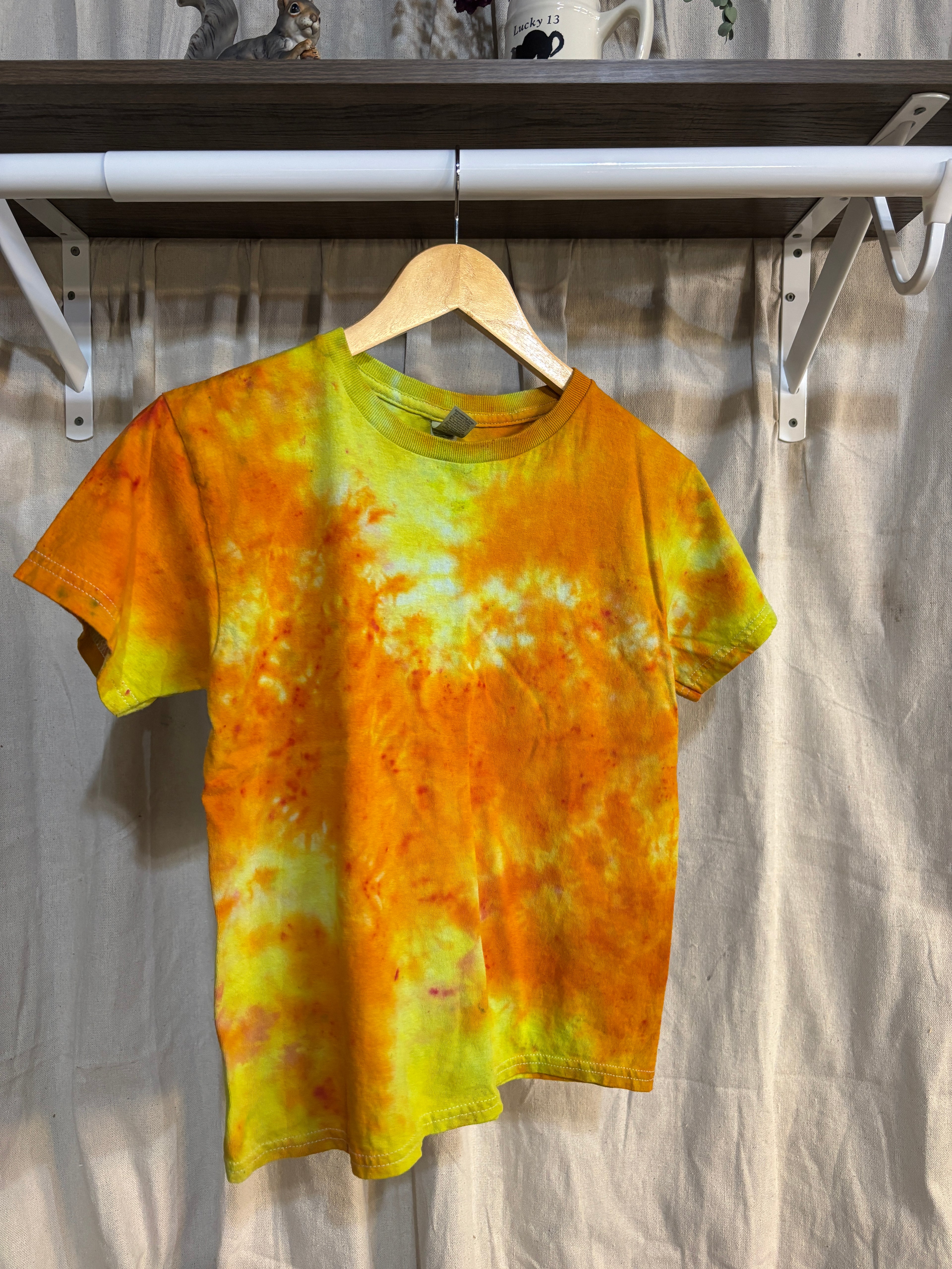 Flame Tie-Dye Kids Shirt – Youth M