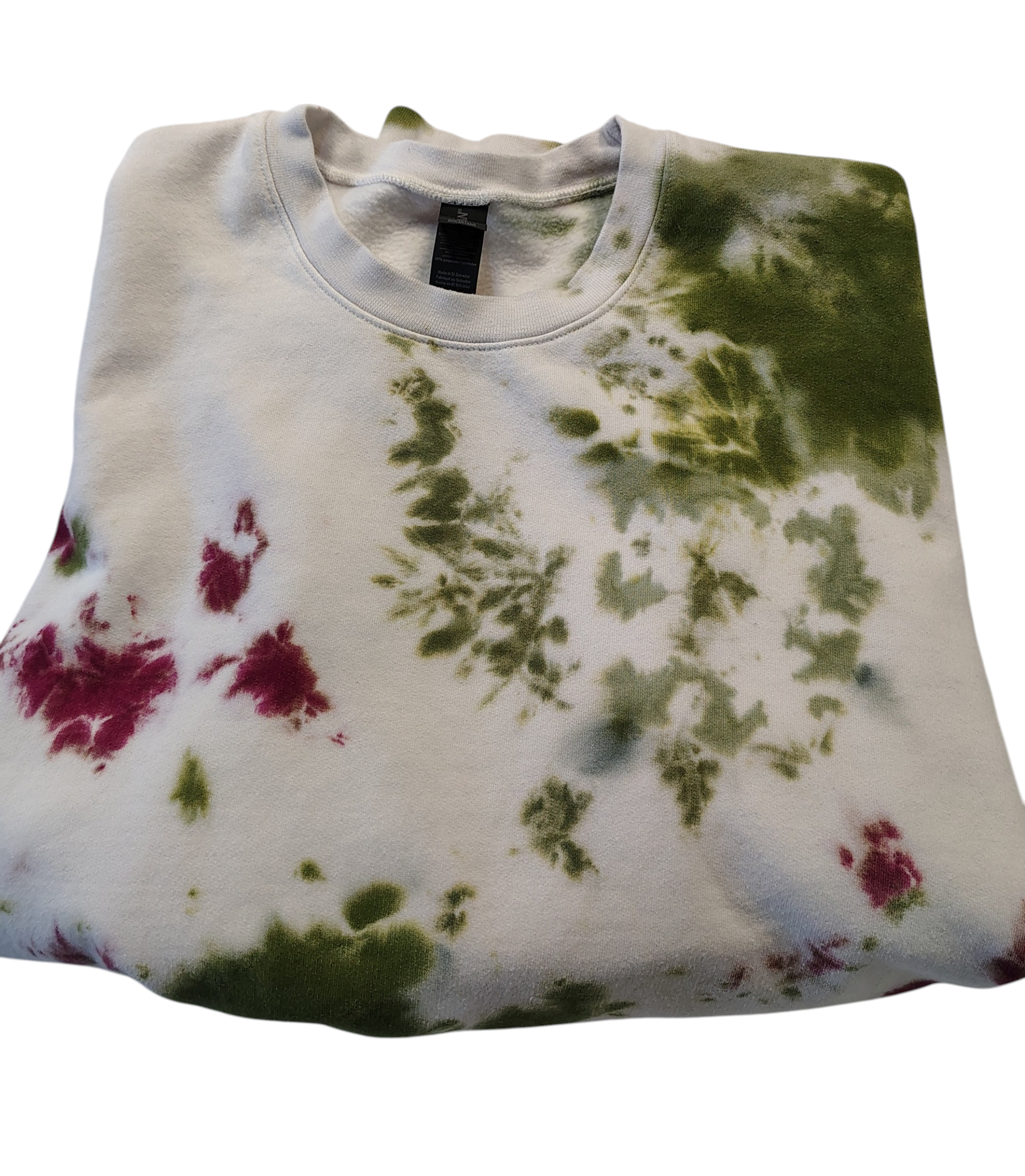 Woodland Berry Tie Dye Sweatshirt -Adult 3XL - Cottagecore Crewneck