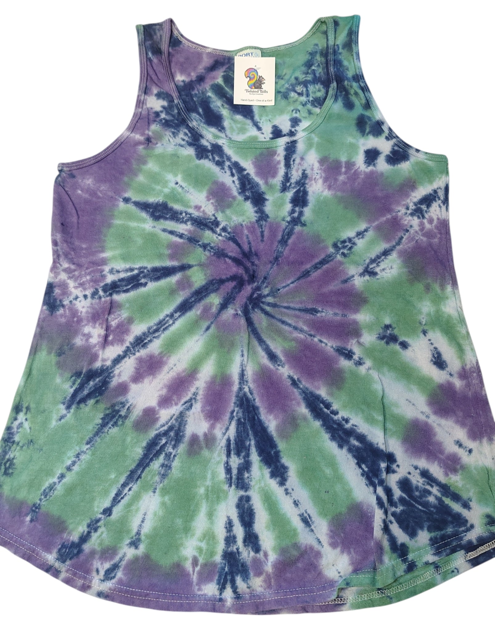Mystic Meadow - Ladies L Tank - Handmade Tie-Dye