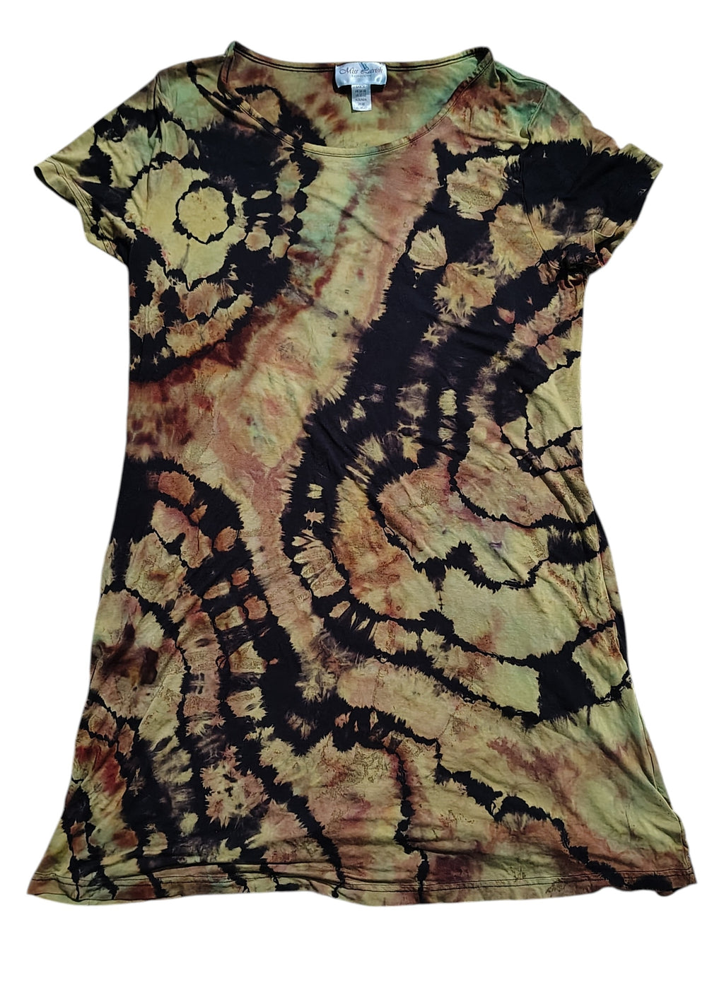 Earthbound Geode Dress - Adult L - Handmade Ice-Dye