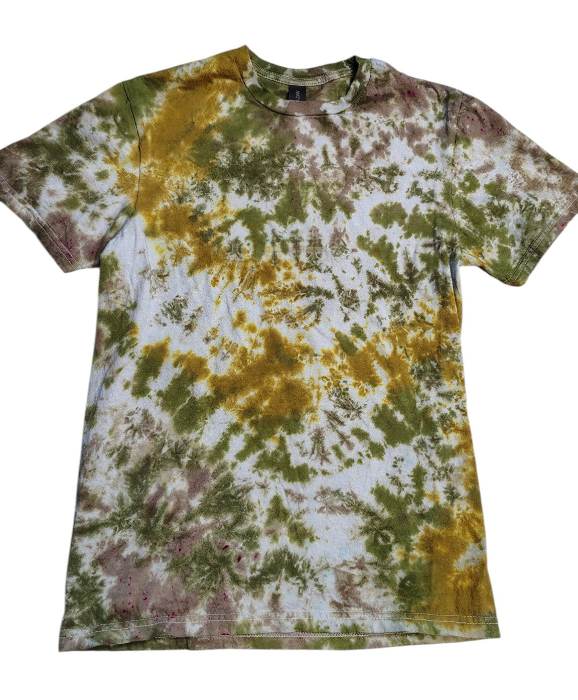 Vintage Moss Scrunch Shirt - Adult S - Handmade Tie-Dye
