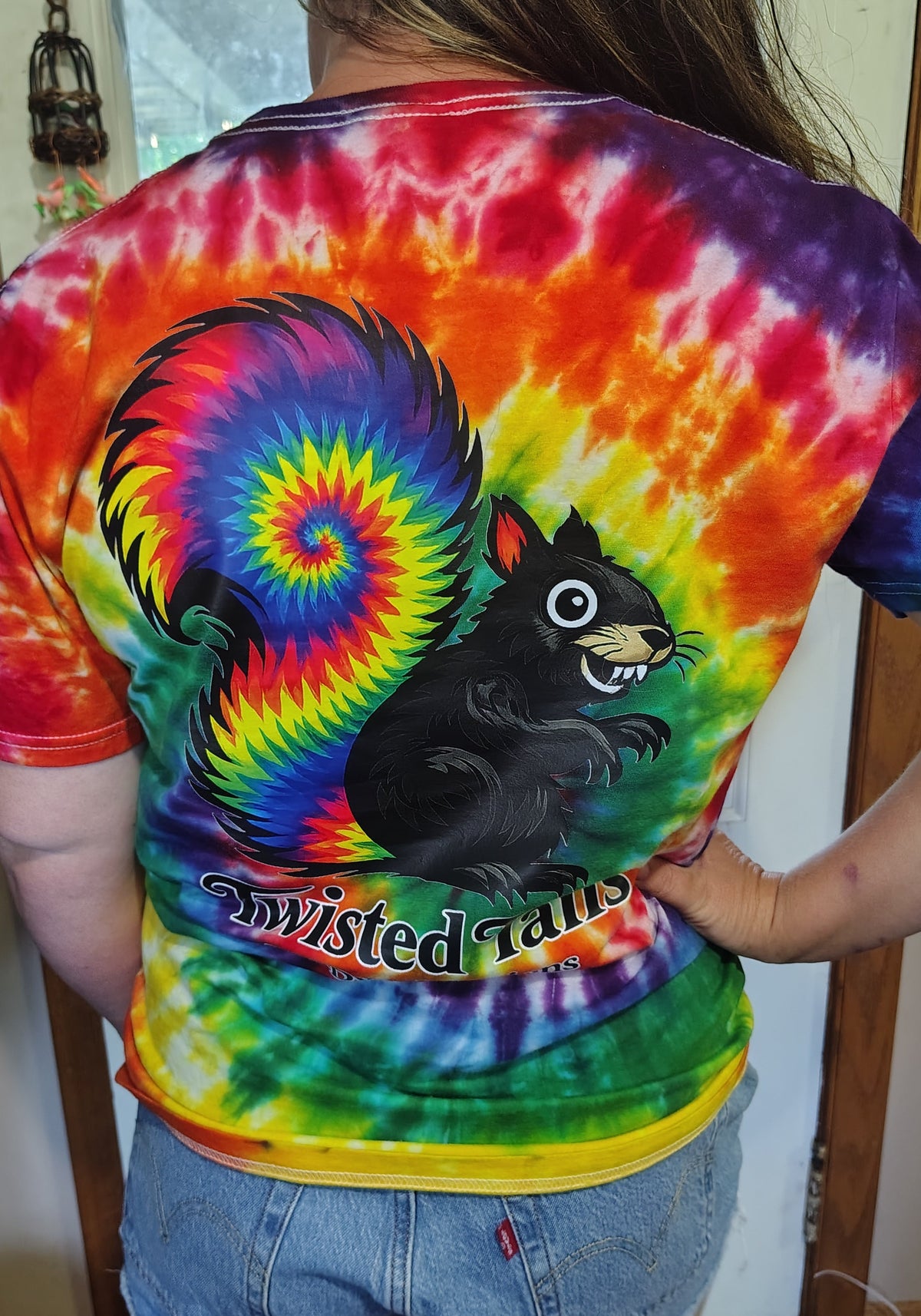 Twisted Tails Signature Rainbow Spiral Tee