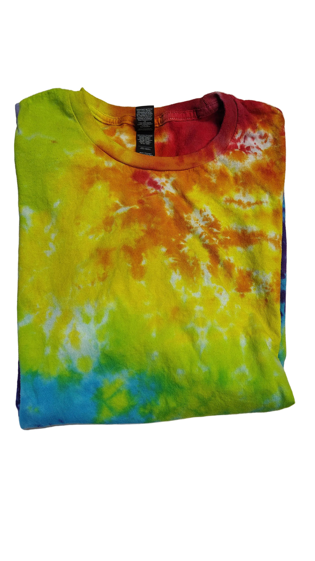 Rainbow Scrunch - Adult L - Handmade Tie-Dye