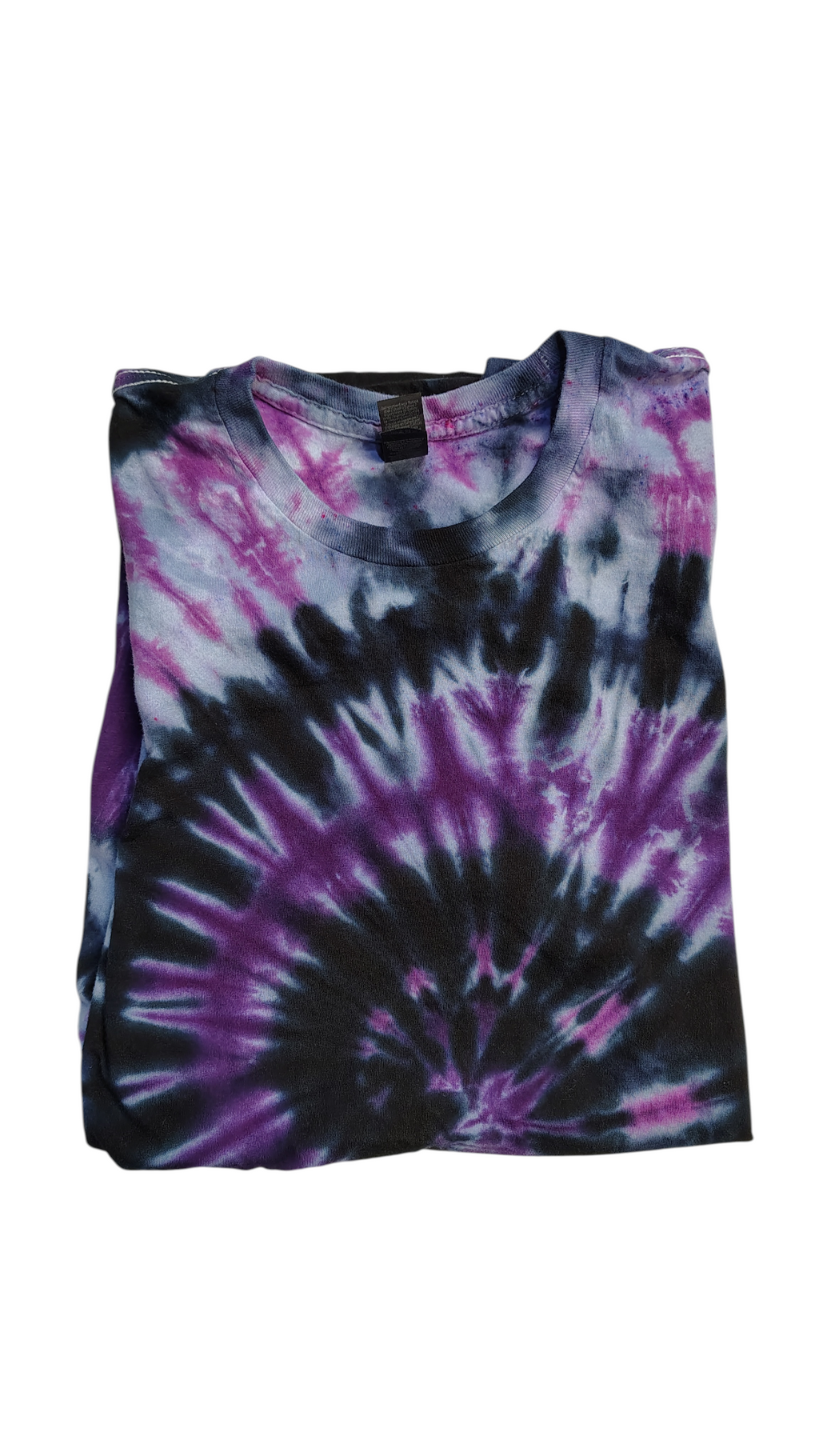 Midnight Amethyst Spiral - Adult M - Handmade Tie-Dye