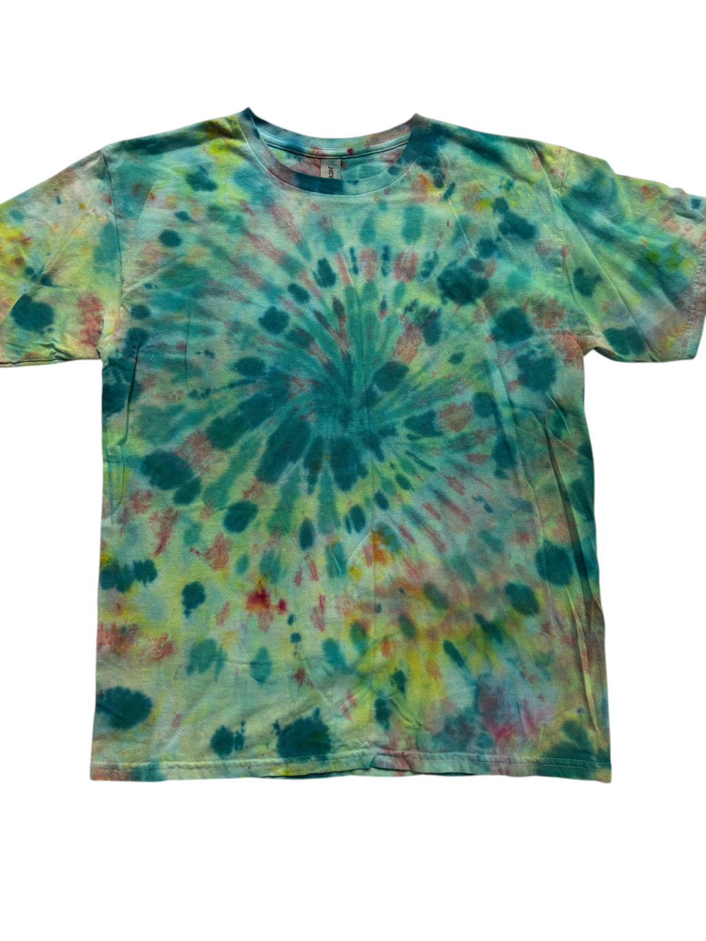 Teal Burst Tie-Dye Kids Shirt – Youth XL