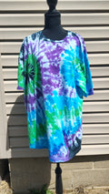Electric Lagoon Double Spiral - Adult 2X - Handmade Tie-Dye
