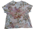 Weathered Petals - Ladies 3X V-Neck - Handmade Tie-Dye