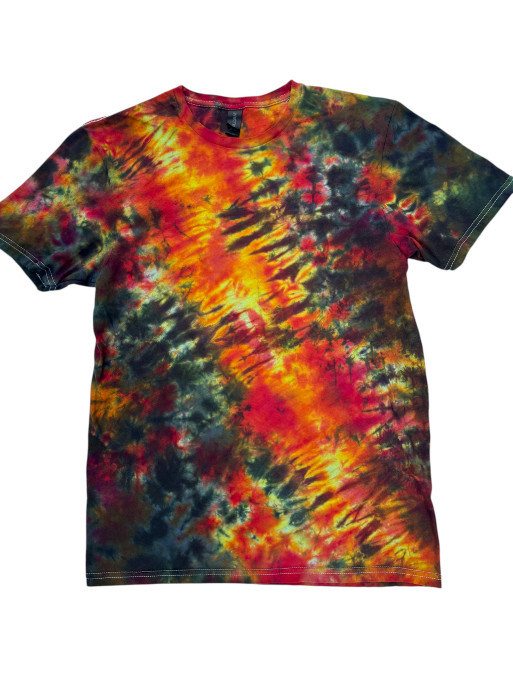 Solar Flare Galaxy Scrunch Shirt - Adult M - Handmade Tie Dye