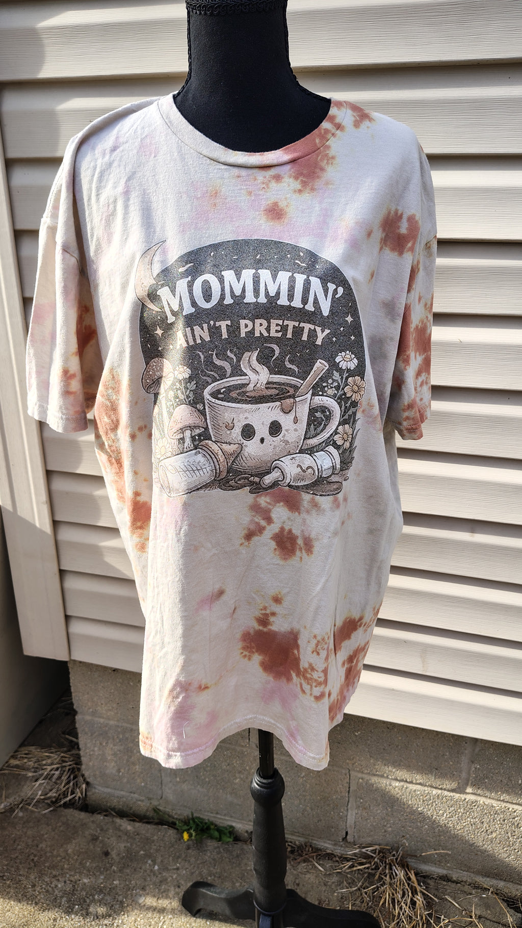 Mommin' Ain't Pretty Scrunch Dye - Adult XL - Handmade Tie-Dye