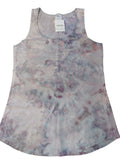 Lavender Haze - Ladies S Tank - Handmade Tie-Dye