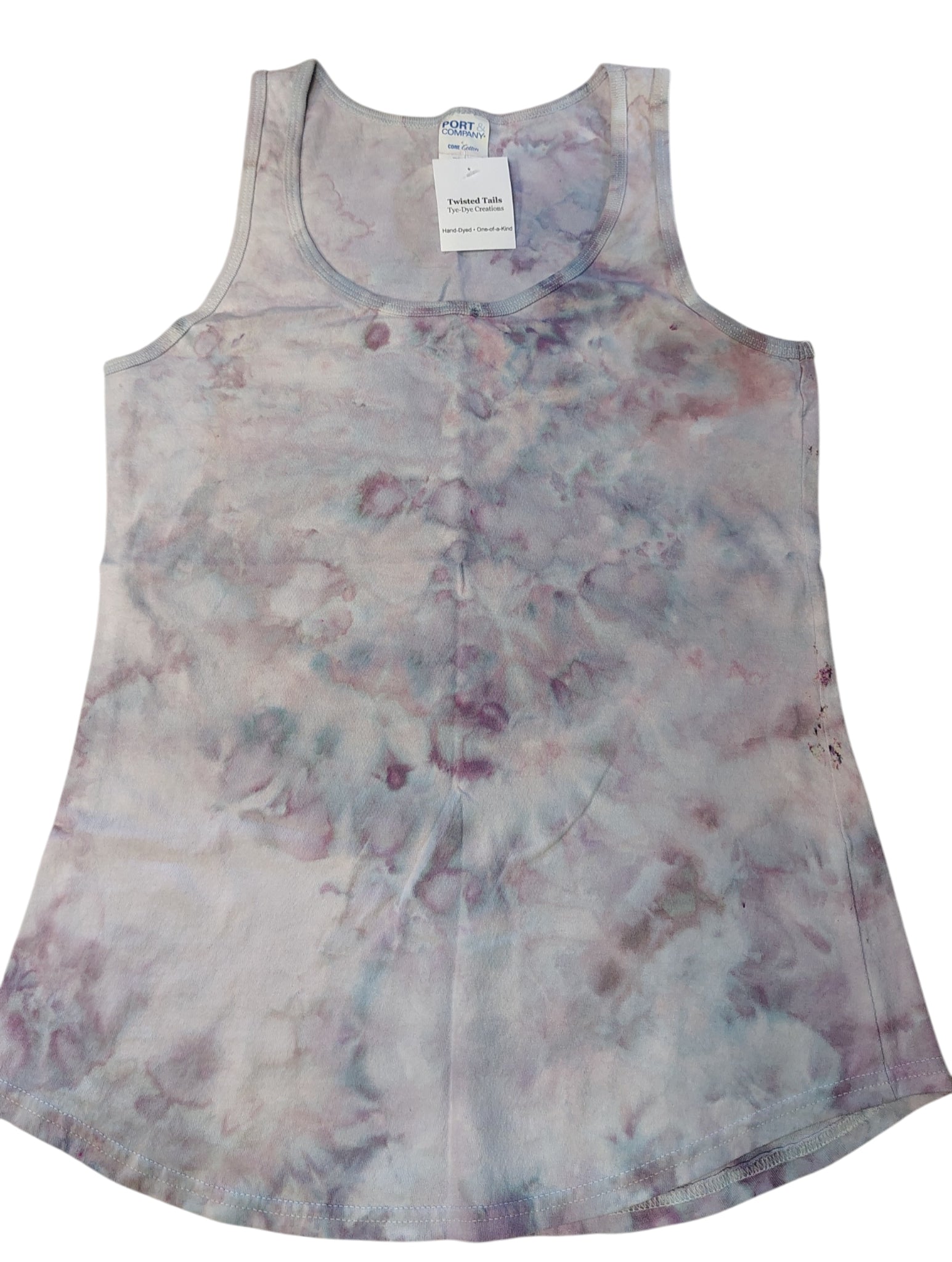 Lavender Haze - Ladies S Tank - Handmade Tie-Dye