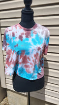 Rusted Cashmeres - Oxide Bloom Crop - Adult L - Handmade Tie-Dye