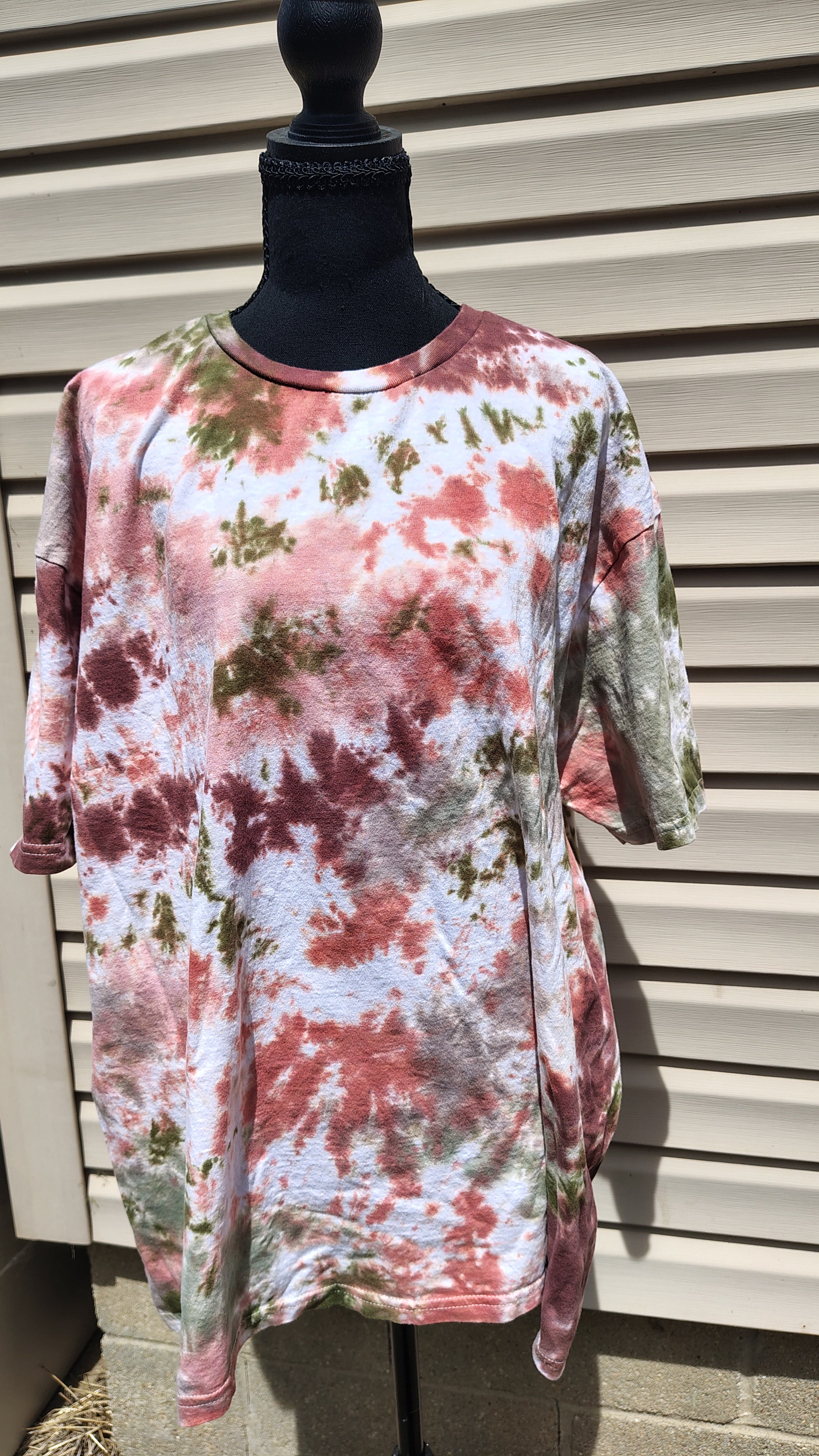 Rusted Cashmeres - Drifted Rose Scrunch - Adult 2X - Handmade Tie-Dye