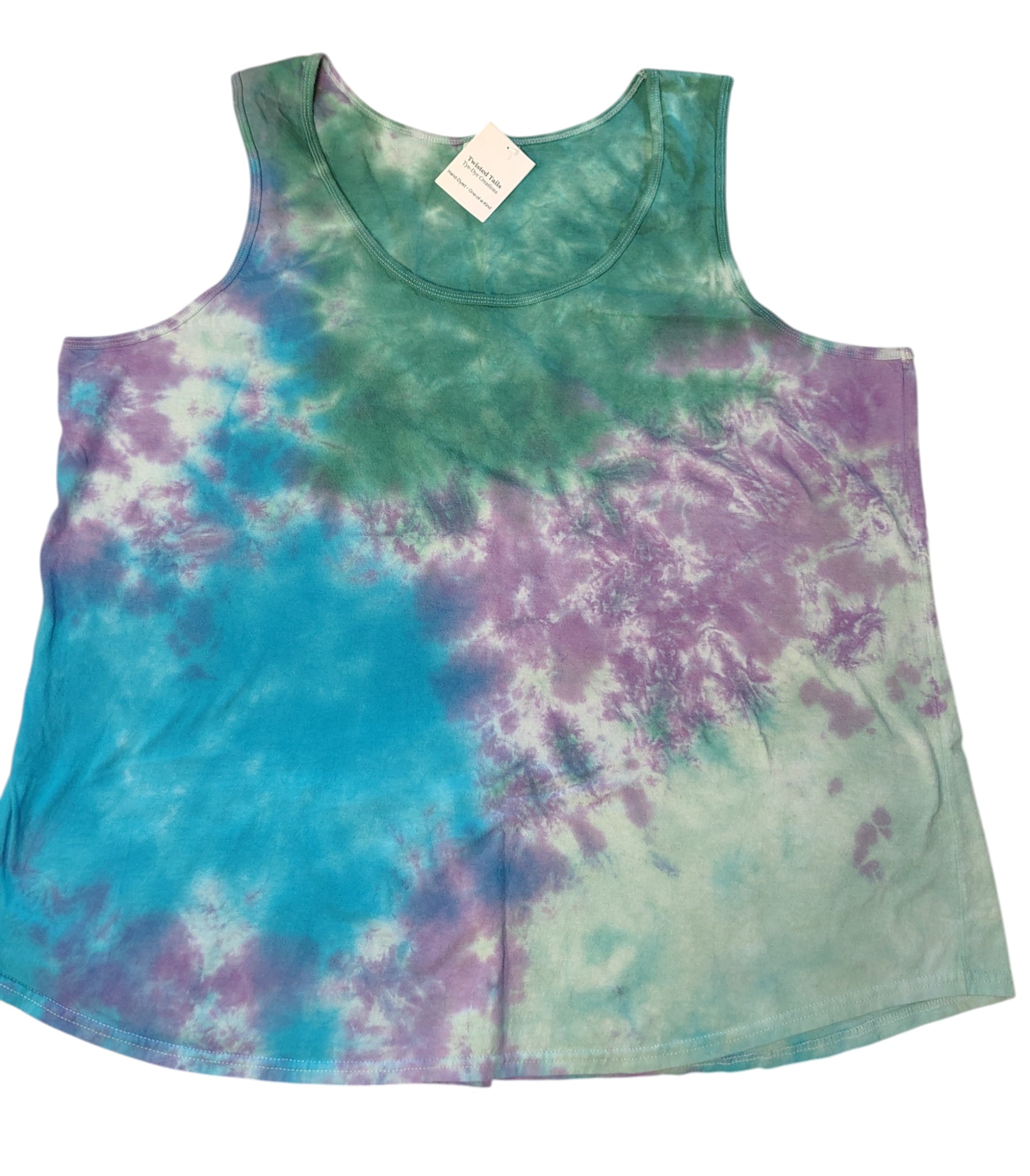 Lavender Tide- Ladies 4X Tank - Handmade Tie-Dye