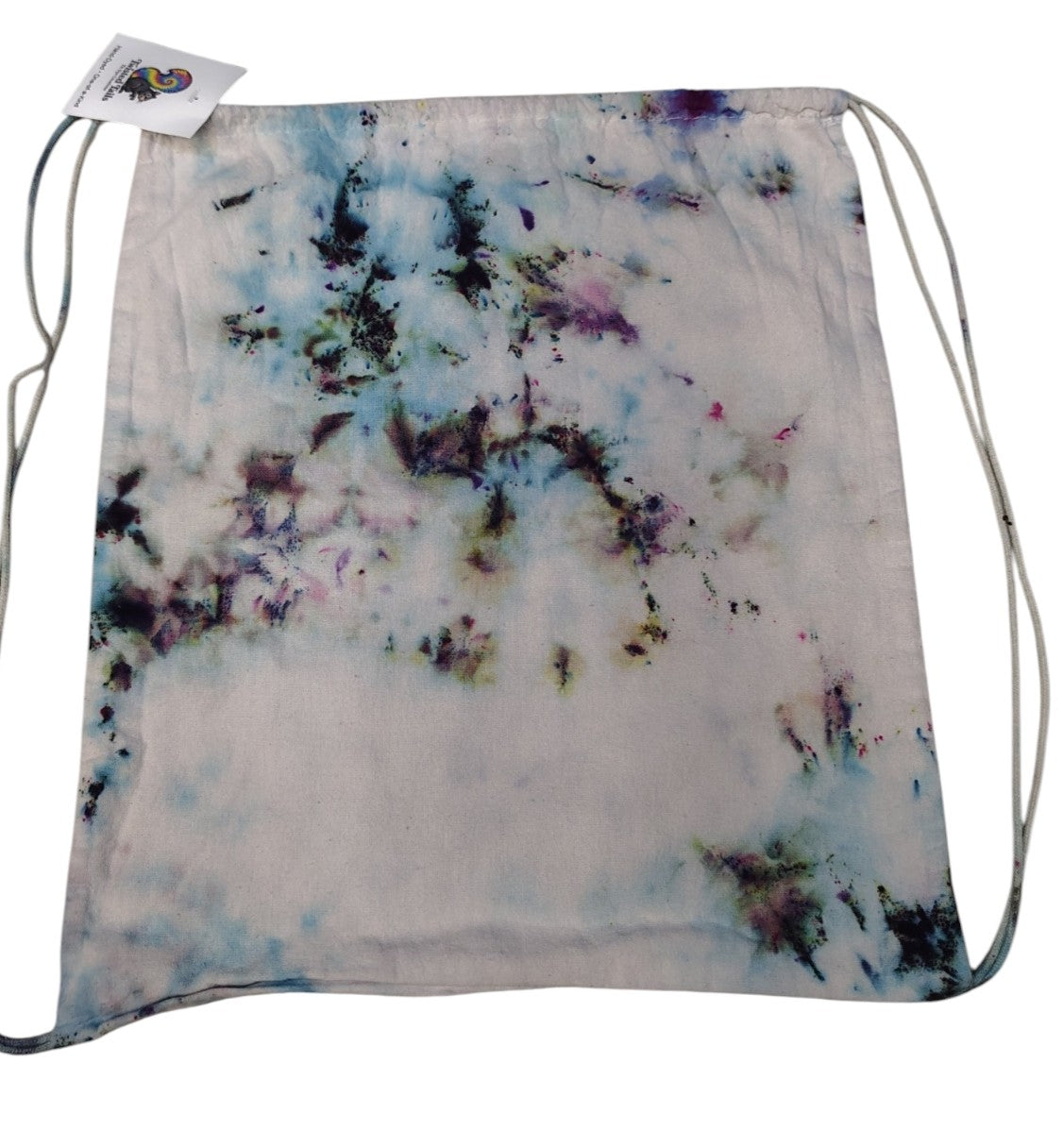 Ice-Dye Drawstring Bag